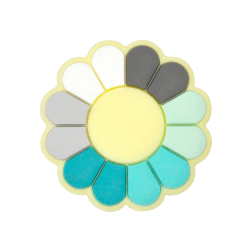 Al por mayor 100 piezas de 100 piezas/paquete de forma de flores de silicona TEATER