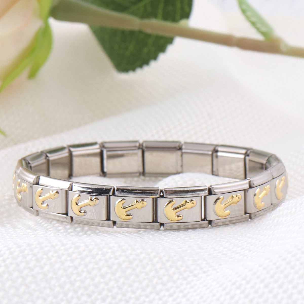 Wholesale Electroplated Stainless Steel Bracelet Stretch Bracelet Diy Material