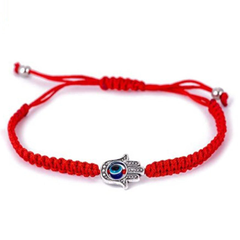 Wholesale Hand Woven Adjustable Devil's Eye Red String Bracelet