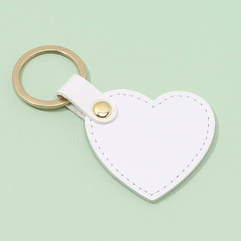 Wholesale Creative Heart Shaped Leather Keychains