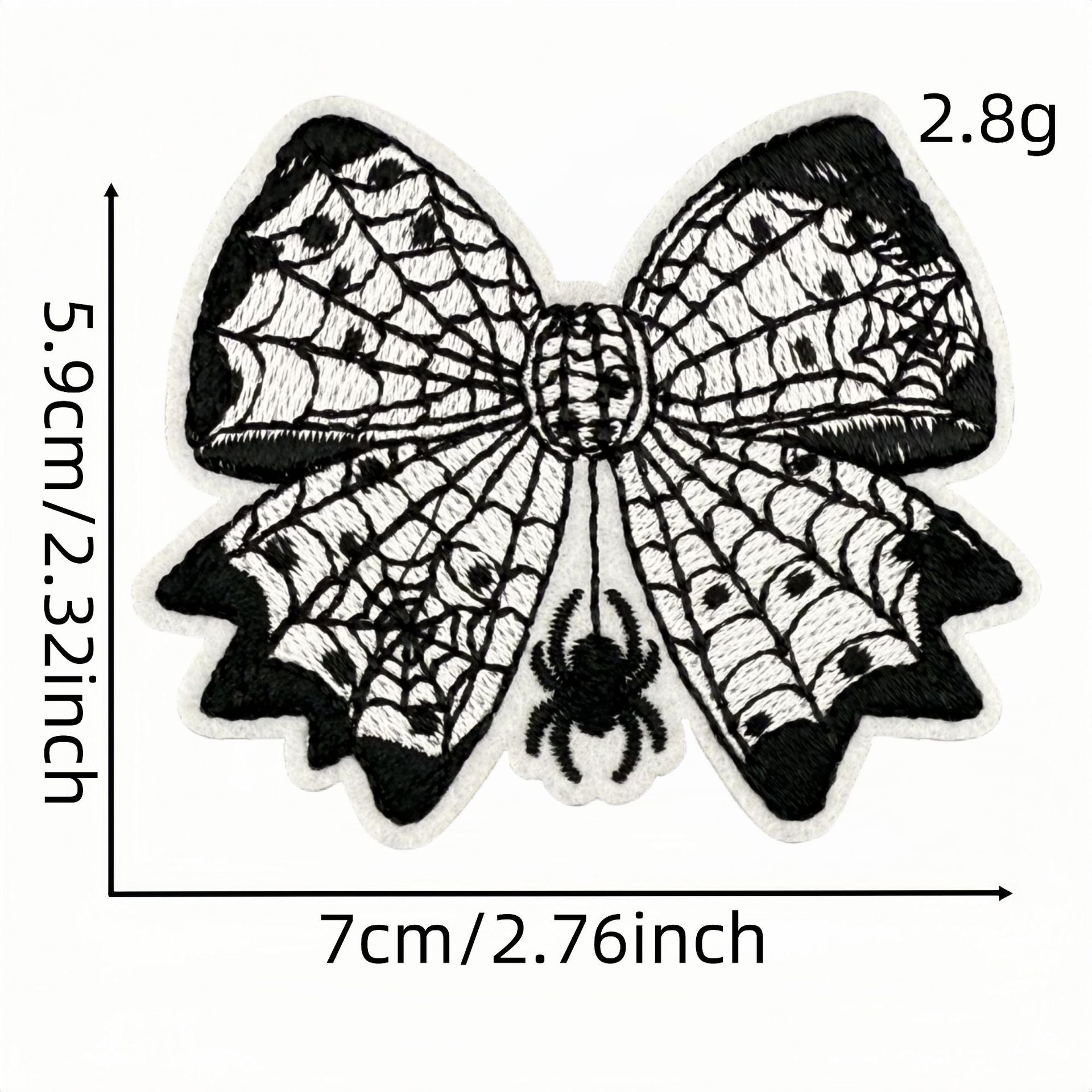 Wholesale Polyester Embroidered Bow Patch  Cartoon Design Iron On Decorative Badge For Clothing And Everyday Use