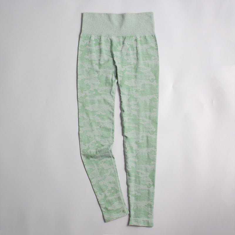 Wholesale Camouflage Quick Drying Exercise Sets for Women's Fitness Nylon Yoga Clothes