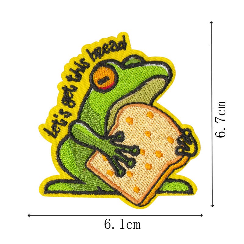 Wholesale Trendy Cute Duck Embroidery Patches Denim DIY Set Of 9 Fashion Craft Supply