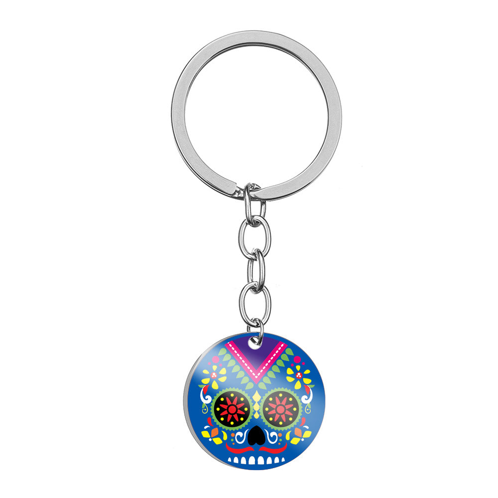 Wholesale Halloween Skull Stainless Steel Keychains