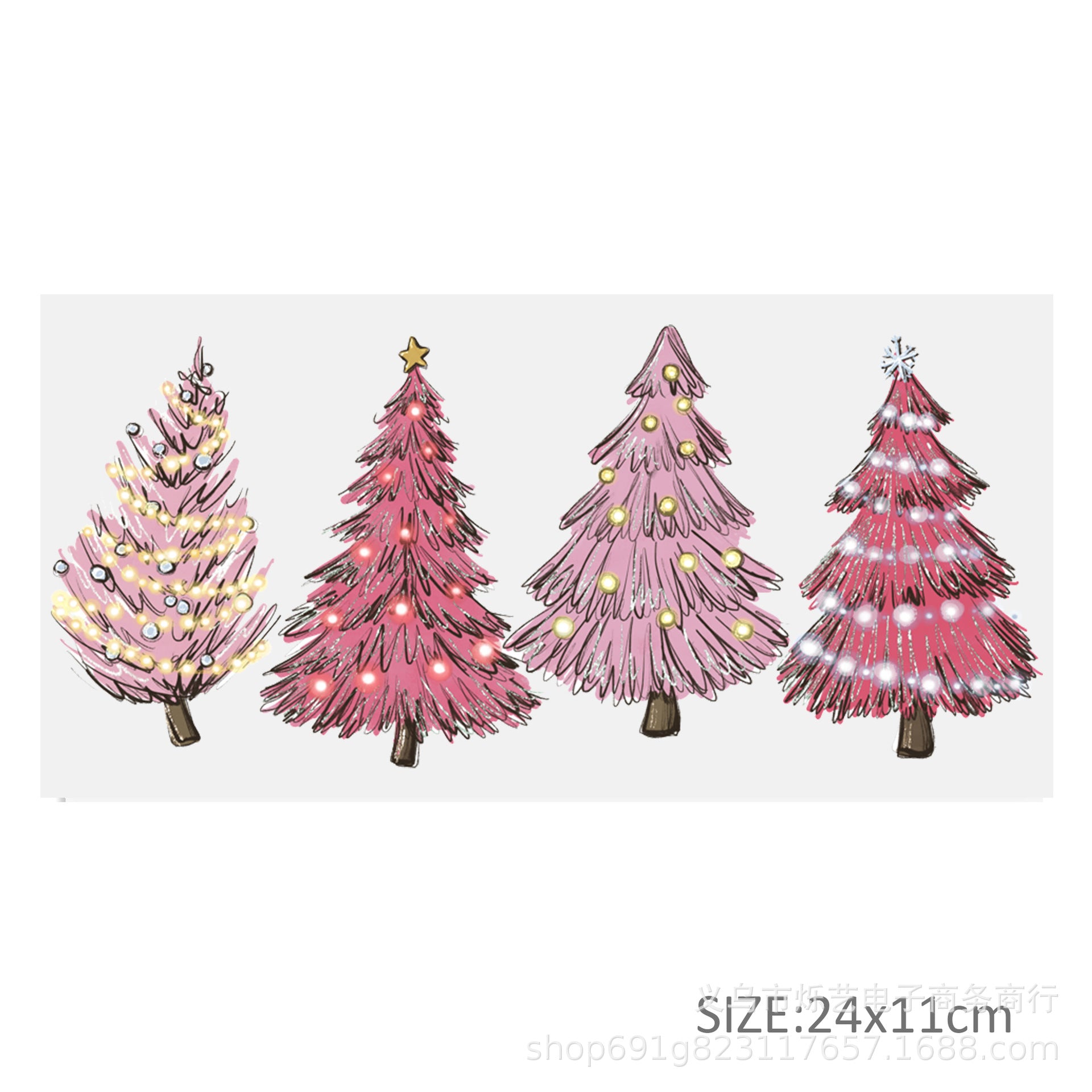 Wholesale Christmas  Snowman Drink  16oz Cup UV DTF Wraps