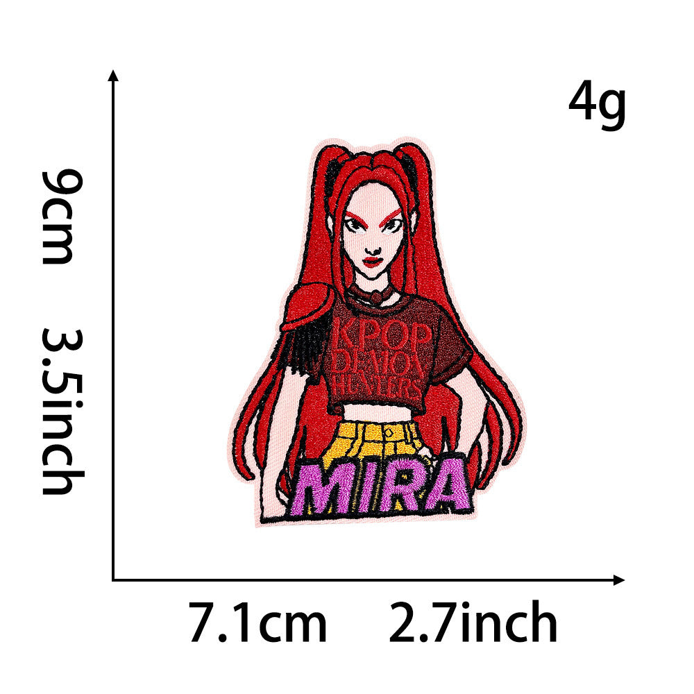 Wholesale Cartoon Cute Styling Girl Embroidery DIY Patches OLY Exclusive