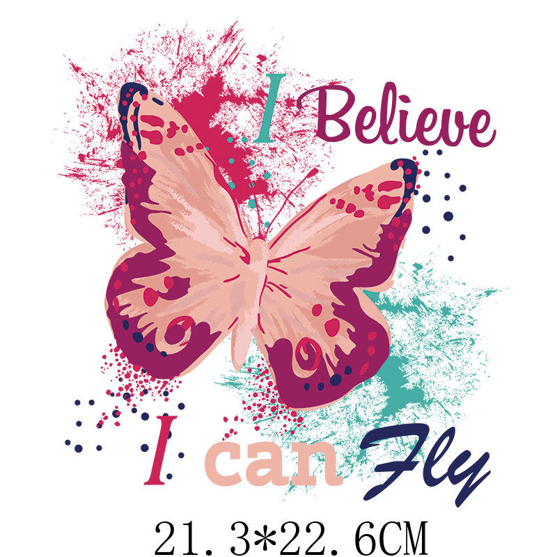 Wholesale Colored butterfly heat transfer UV DTF Ready to Press Transfers Wraps