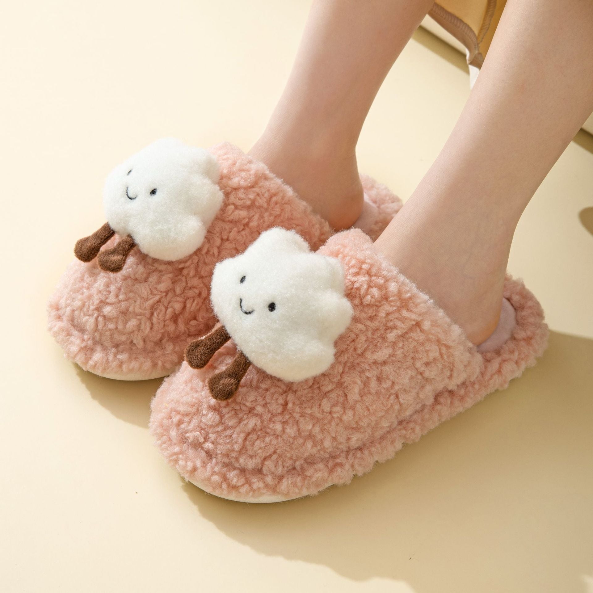 Wholesale 20pcs Baotou Cotton Home Indoor Plush Warm Slippers