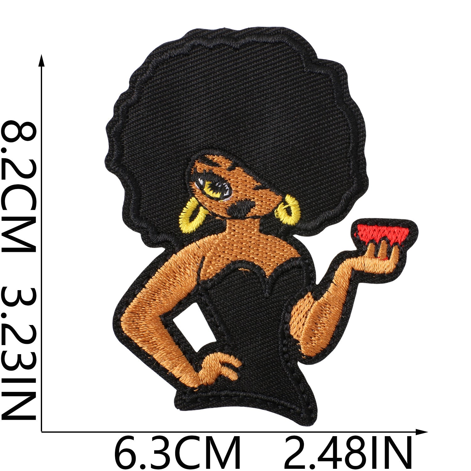 Wholesale Black Girl Magic Embroidered Iron On Patches Motivational Slogan DIY Clothing Decoration