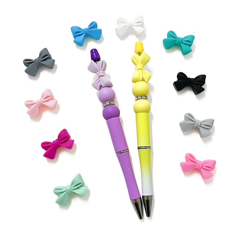 Wholesale 10pcs Colorful and beautiful bowknot Focal Beads