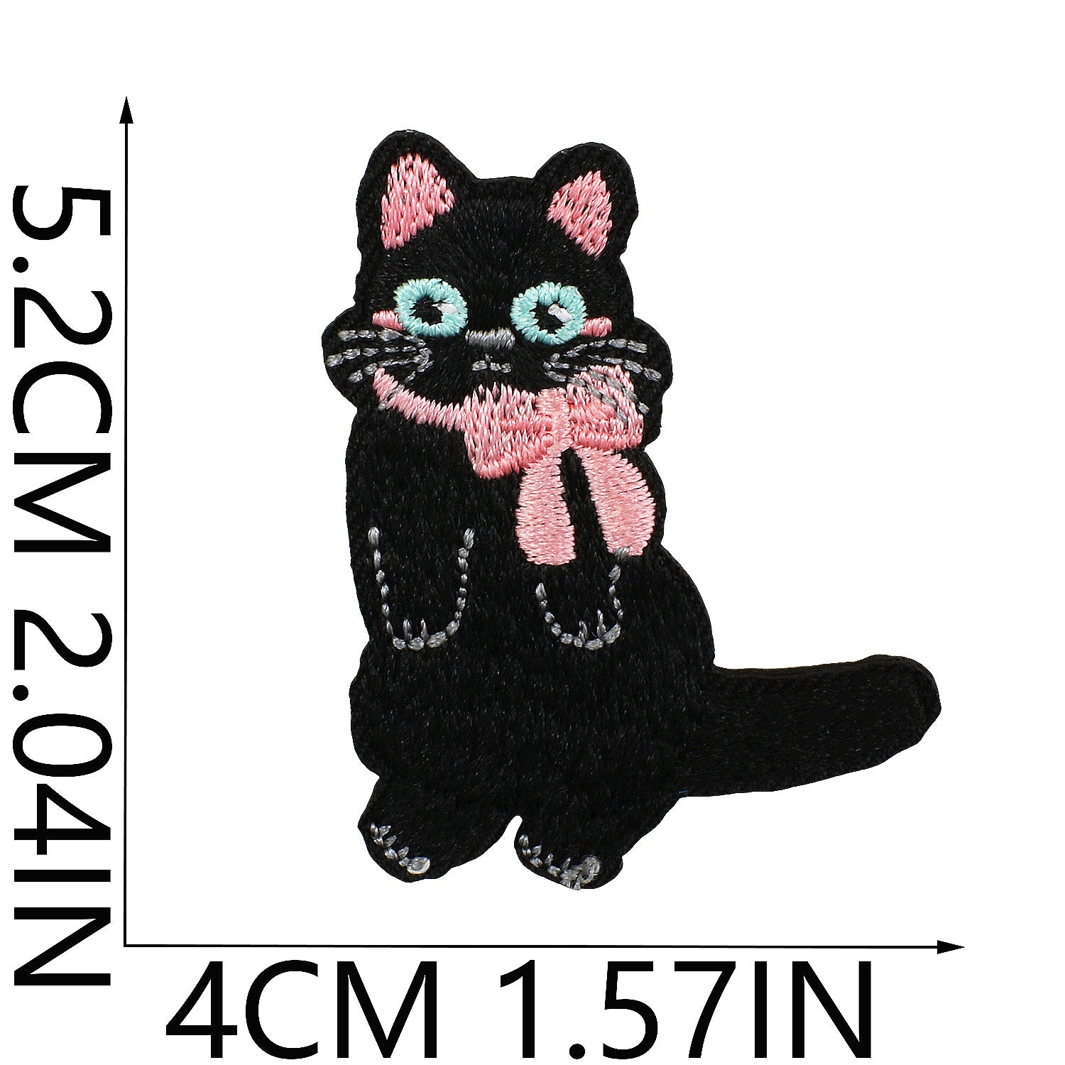 Wholesale Black Cat Series Embroidered Applique  DIY Patches