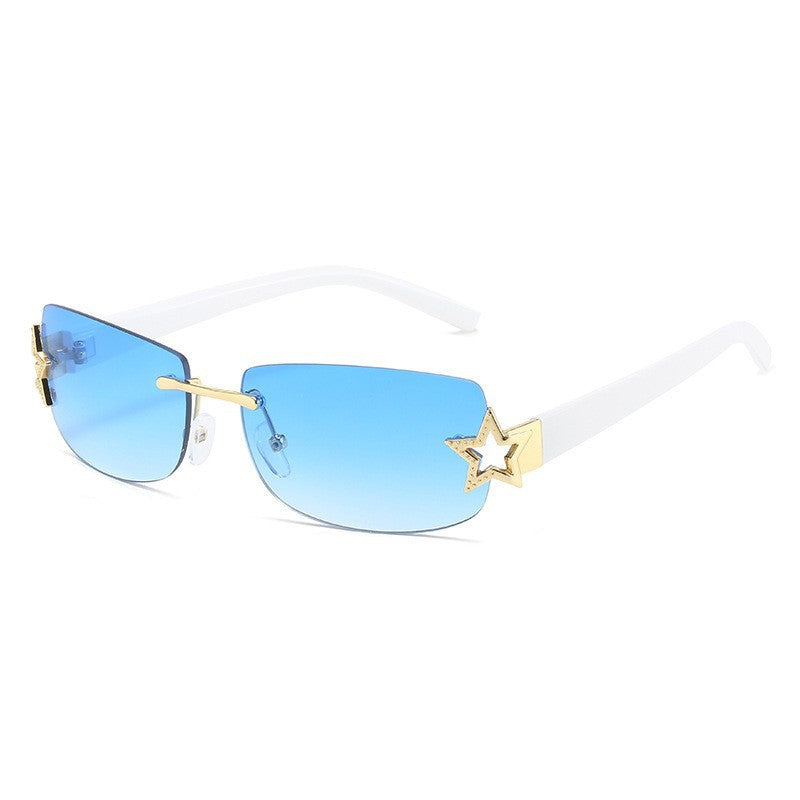 Wholesale Starry frameless sunshade sunglasses for women
