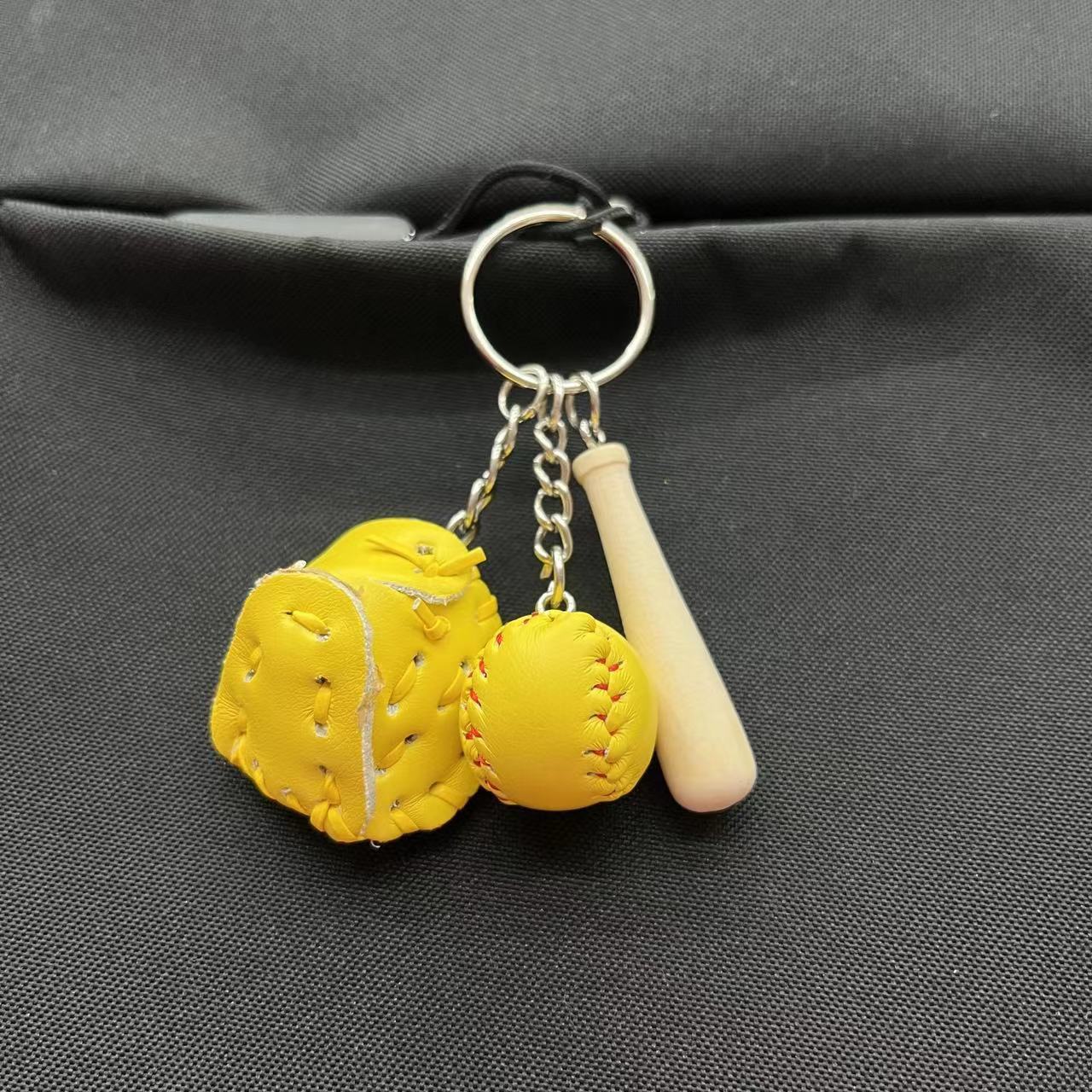 Wholesale Mini Cross-border Explosions Baseball Keychain Bag Pendant Softball Gloves Softball Baseball Pendant