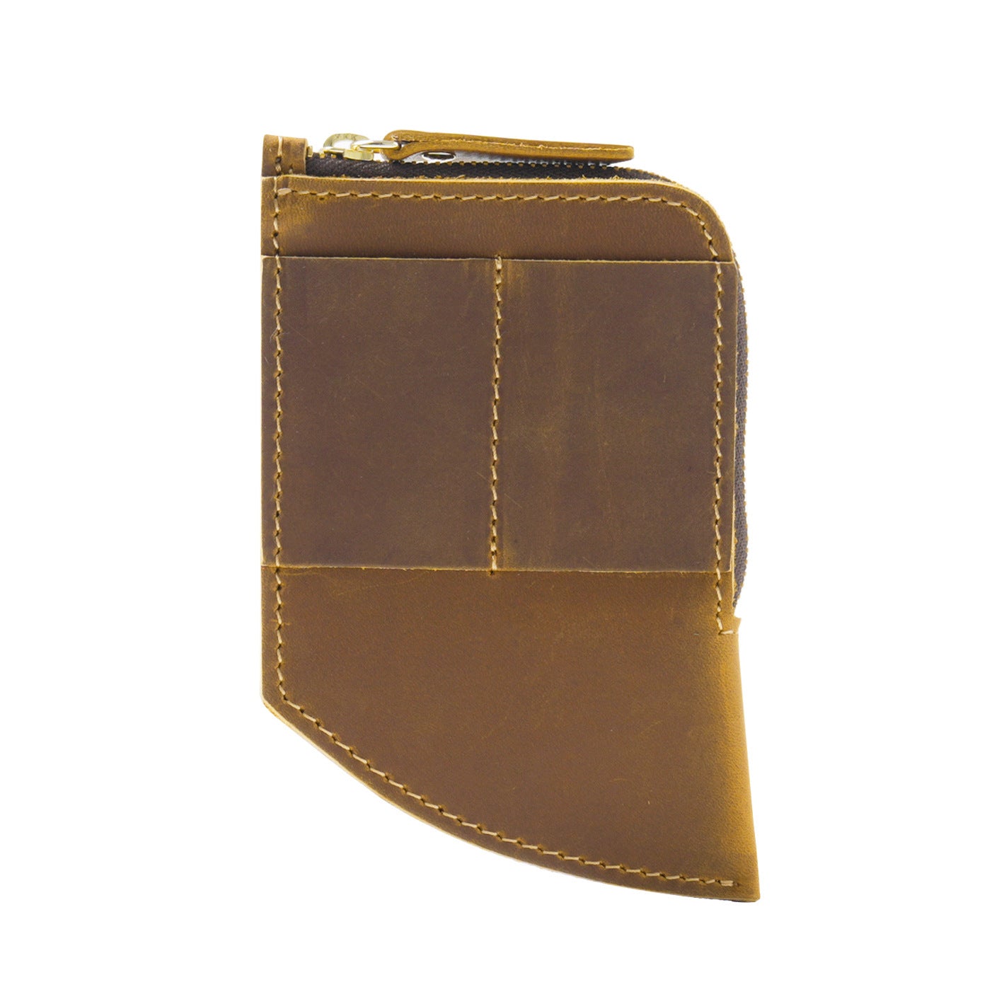 Wholesale Cowhide Mini Zip Wallet