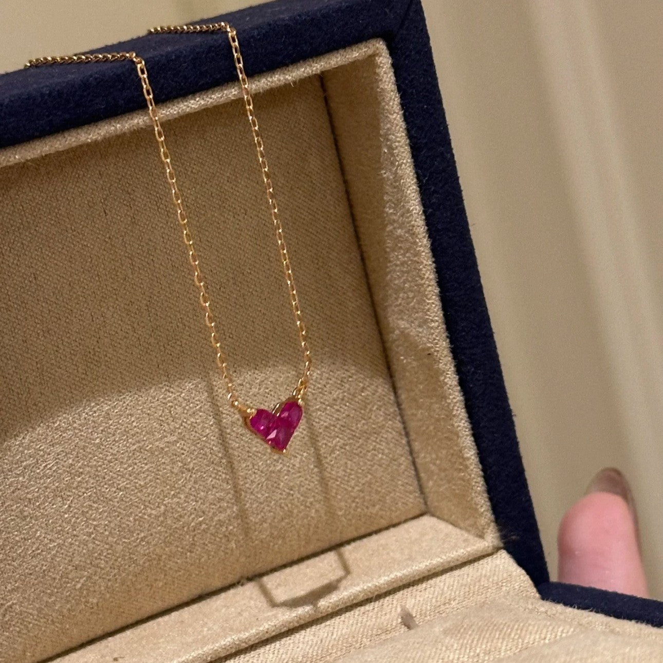 Wholesale Valentine' s Day red collarbone chain