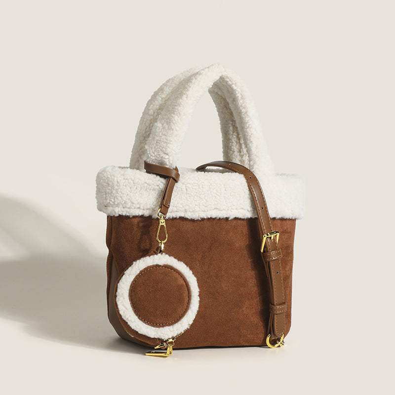 Wholesale 2023 Winter Lamb Plush Tote Bag Handbag