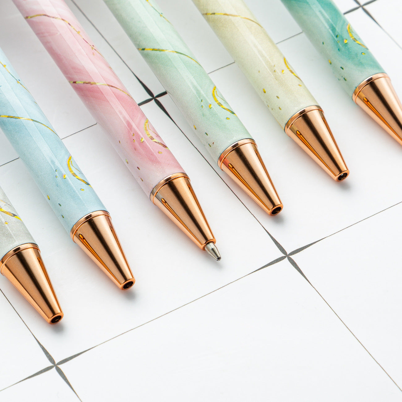 Wholesale New creative student cute printing pattern metal pen