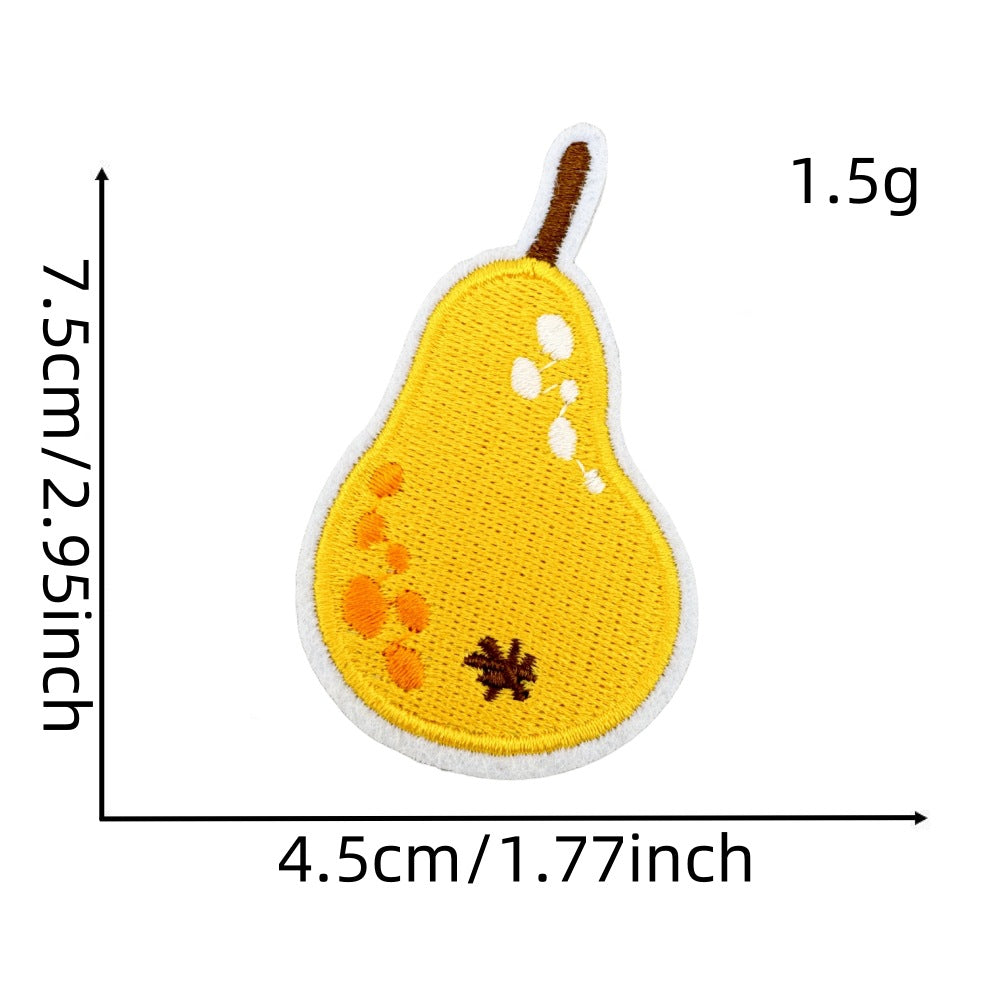 Wholesale Cartoon Autumn Harvest Embroidered Patches Pumpkin Maple Leaf Honey Pot Party Applique Decorative Craft Supply For Clothing Resale