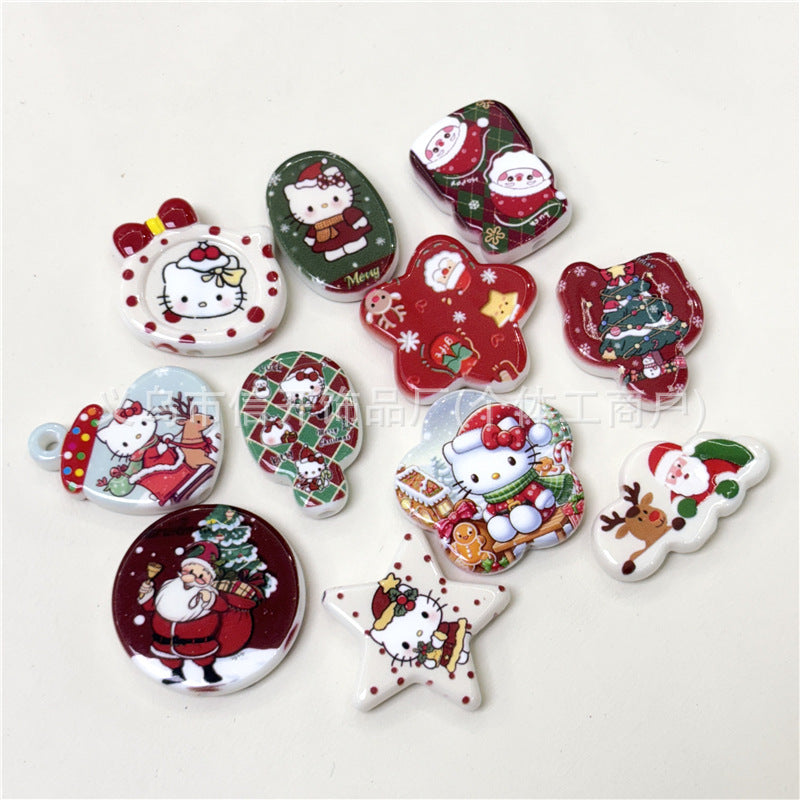 Wholesale 100pcs/pack DIY featuring perforated printed irregular beaded pen accessories OLY Exclusive