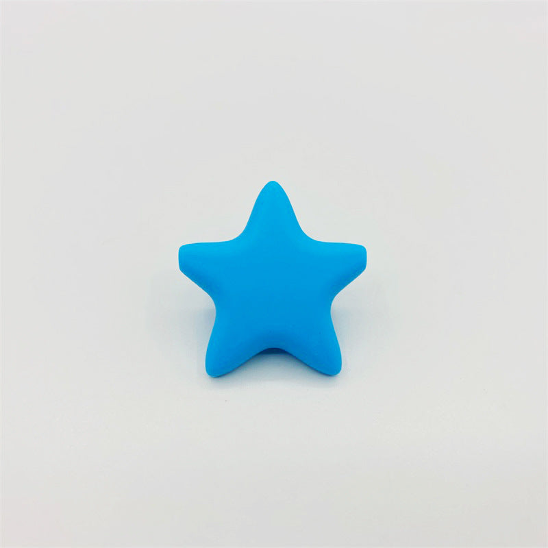 Wholesale10PCS  Pentagram DIY Silicone Beads