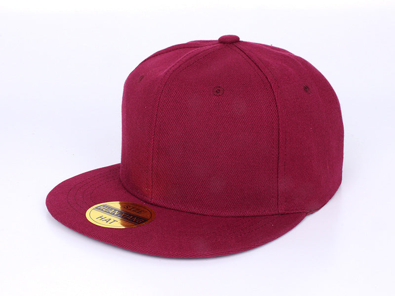 Wholesale solid color light board cap skateboard flat cap dead fly hip-hop blank baseball hat