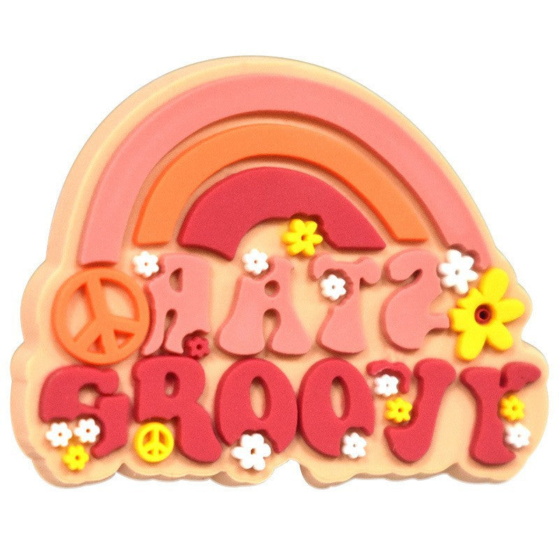 Wholesale Random 100pcs  Cartoon Love and Peace  Focal Beads