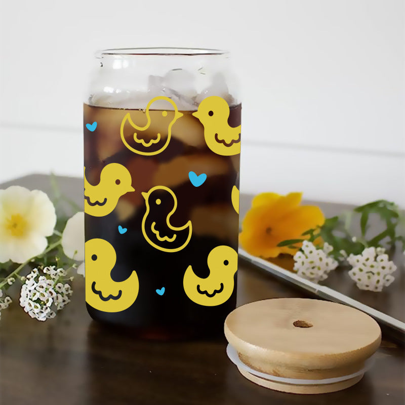 Wholesale Cartoon Chicken Monkey Diverse Animals 16oz Cup UV DTF Wraps