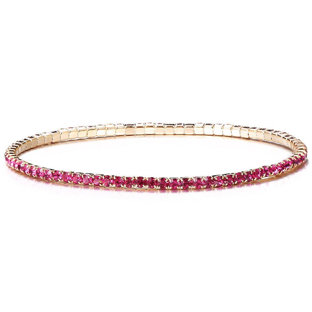 Wholesale Fancy Color Diamond Multicolor Stretch Bracelet