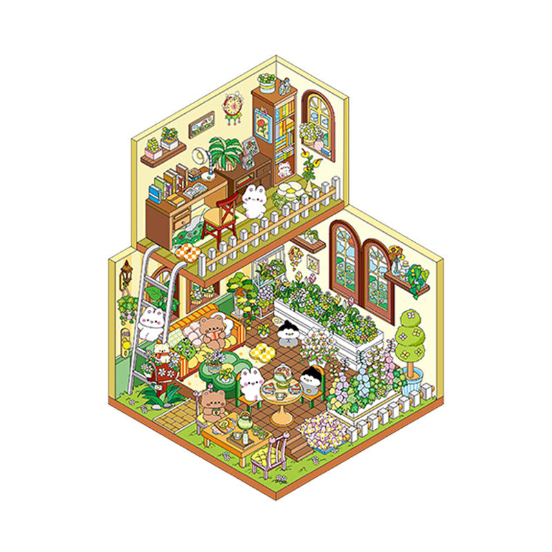 Wholesale My little house series 3D three-dimensional landscape sticker notebook DIY