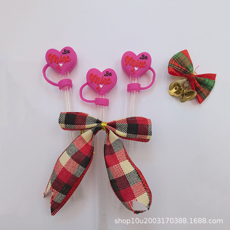 Wholesale 10mm silicone straw dust cap glass straw dust cover set Stanley cup leak-proof plug universal