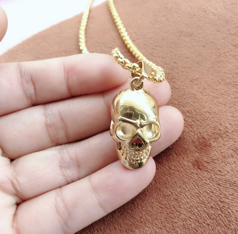 Wholesale Punk Non-mainstream Exaggerated Personality Skull Fashion Necklaces