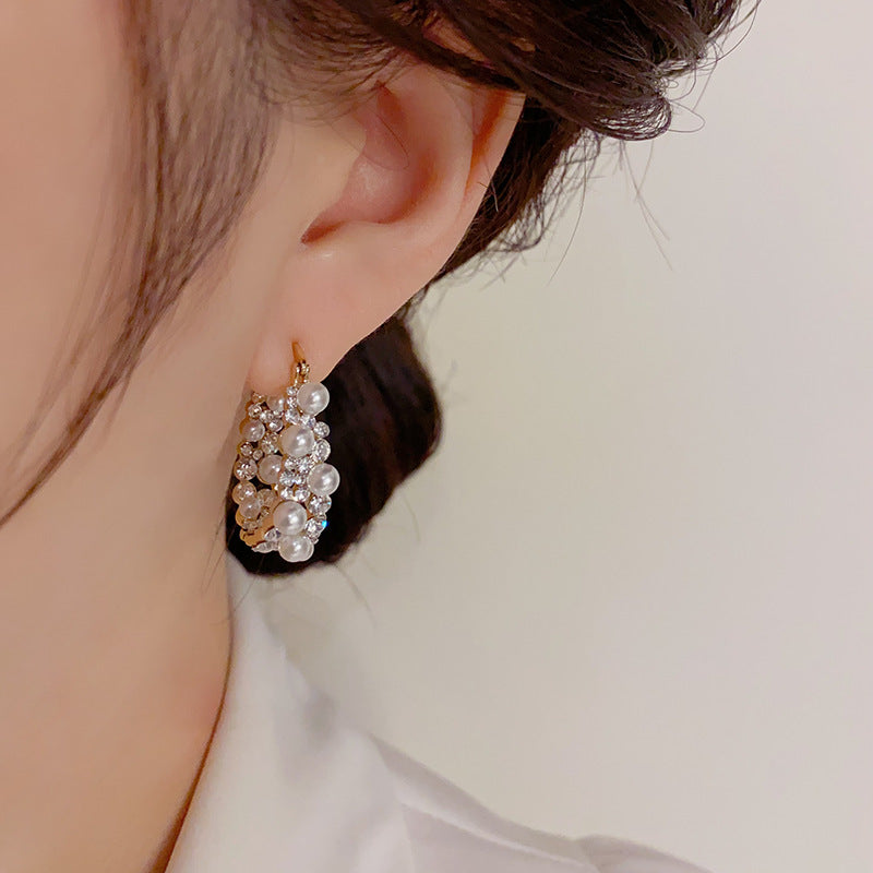 Wholesale Pearl Copper Earrings