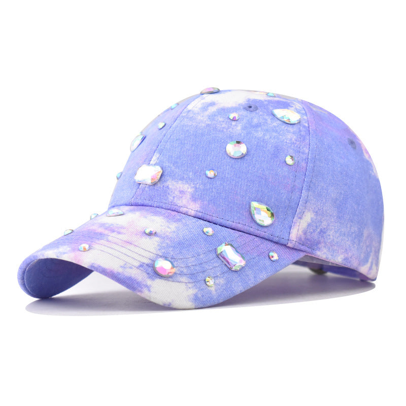 Wholesale Cotton Colorful Printed Diamond Duckbill Caps