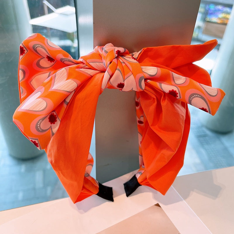 Wholesale Bow Love Heart Color Matching Headband