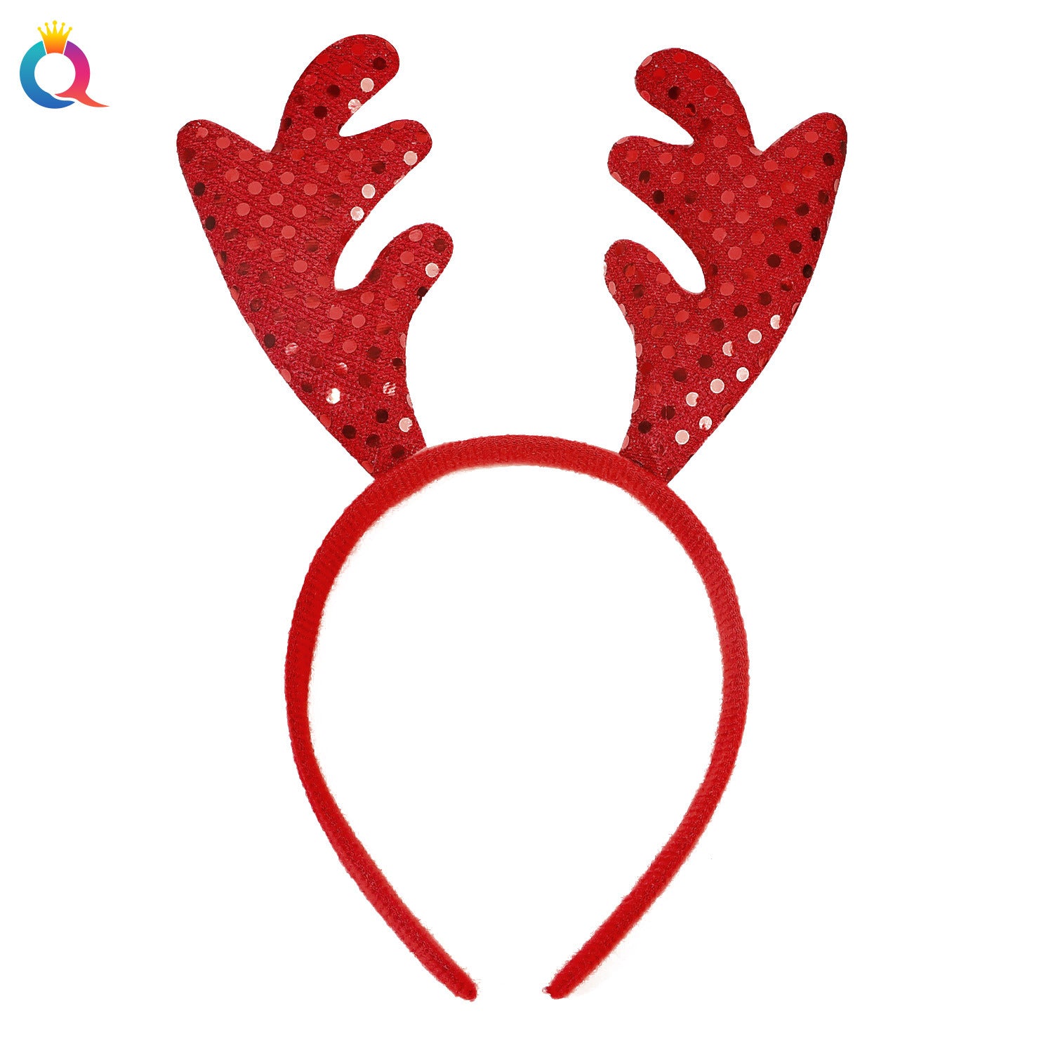 Wholesale Christmas antlers high skull top pressed holiday party headband
