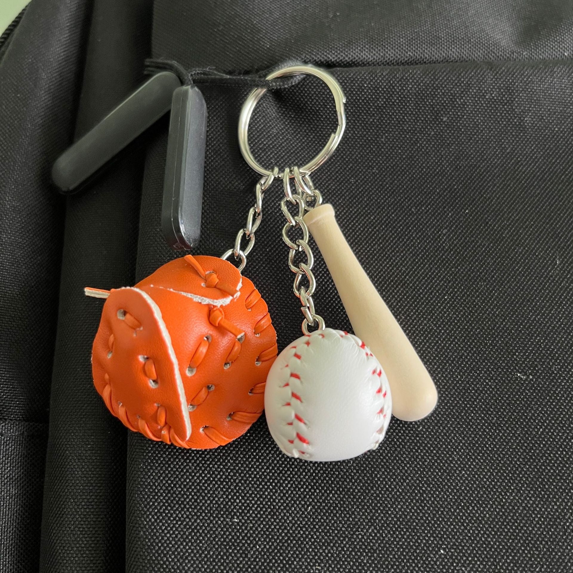 Wholesale Mini Cross-border Explosions Baseball Keychain Bag Pendant Softball Gloves Softball Baseball Pendant
