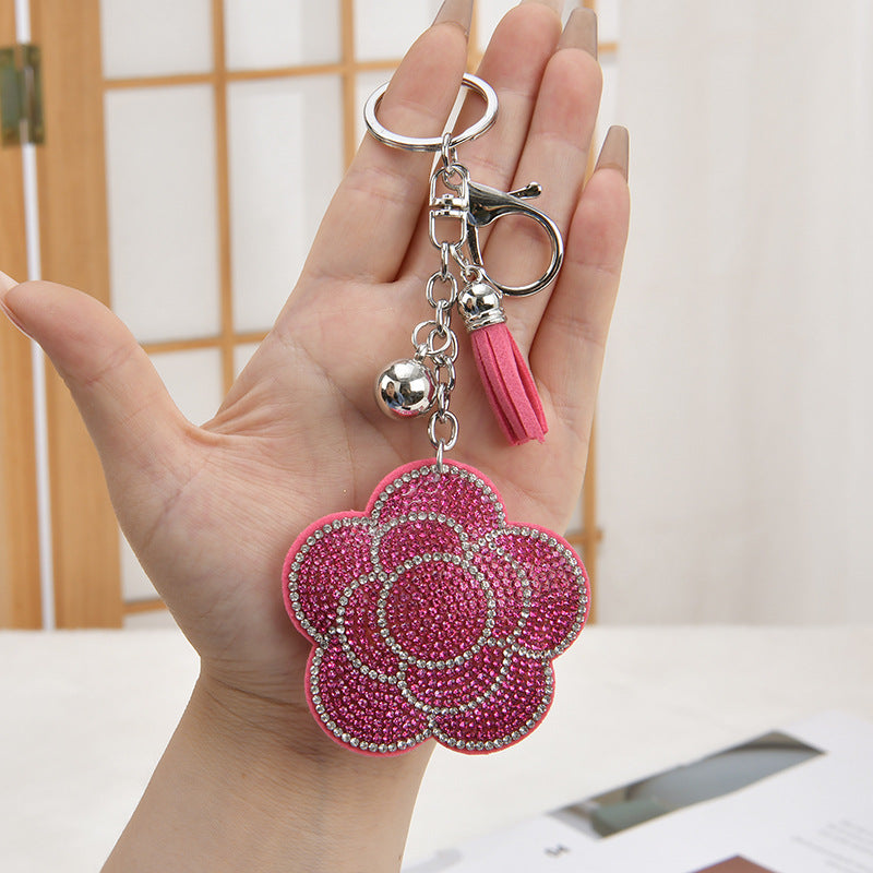 Wholesale Plum Blossom Rhinestone Keychain