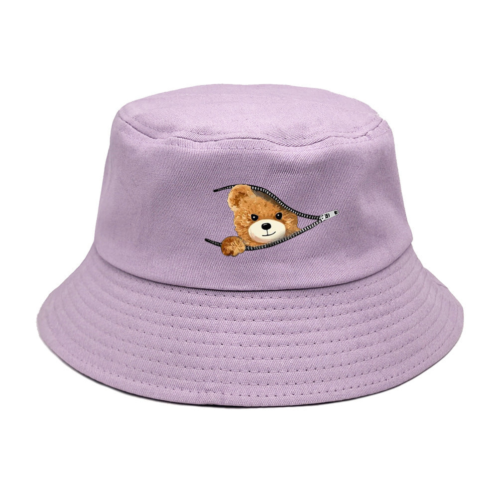 Wholesale New Printed Bear Bucket Hat