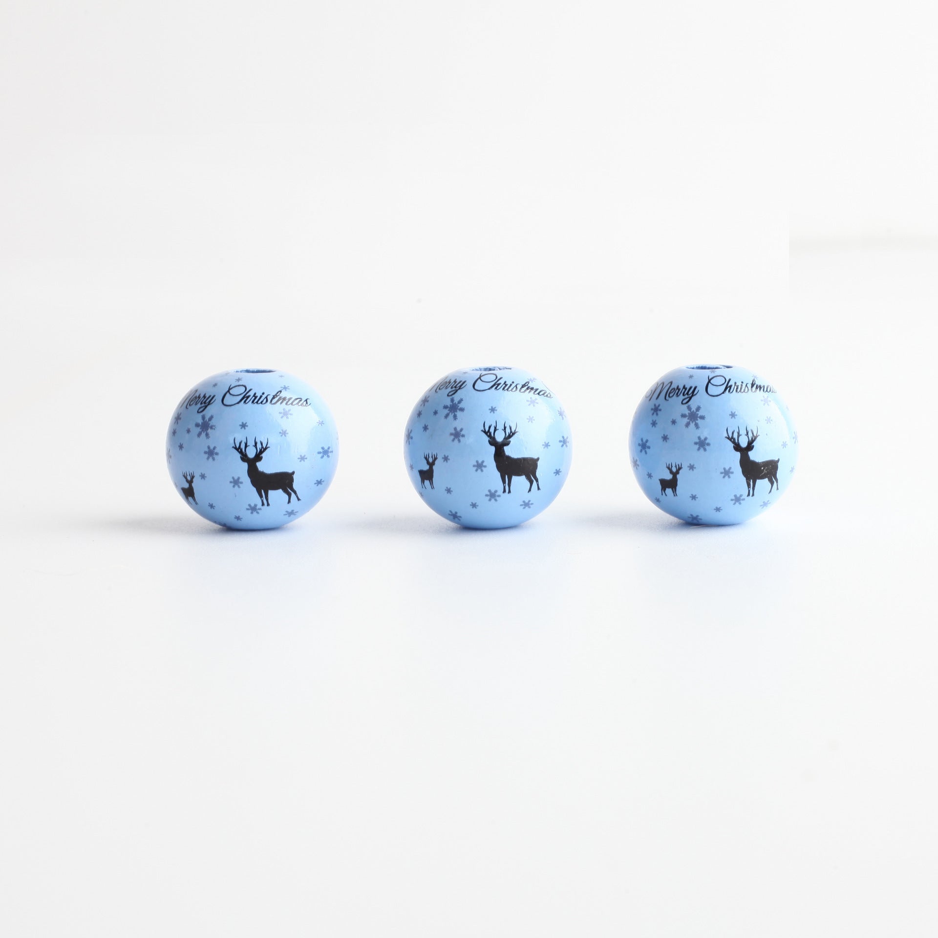 Wholesale 10pcs/ pack  Christmas wooden beads color wooden beads