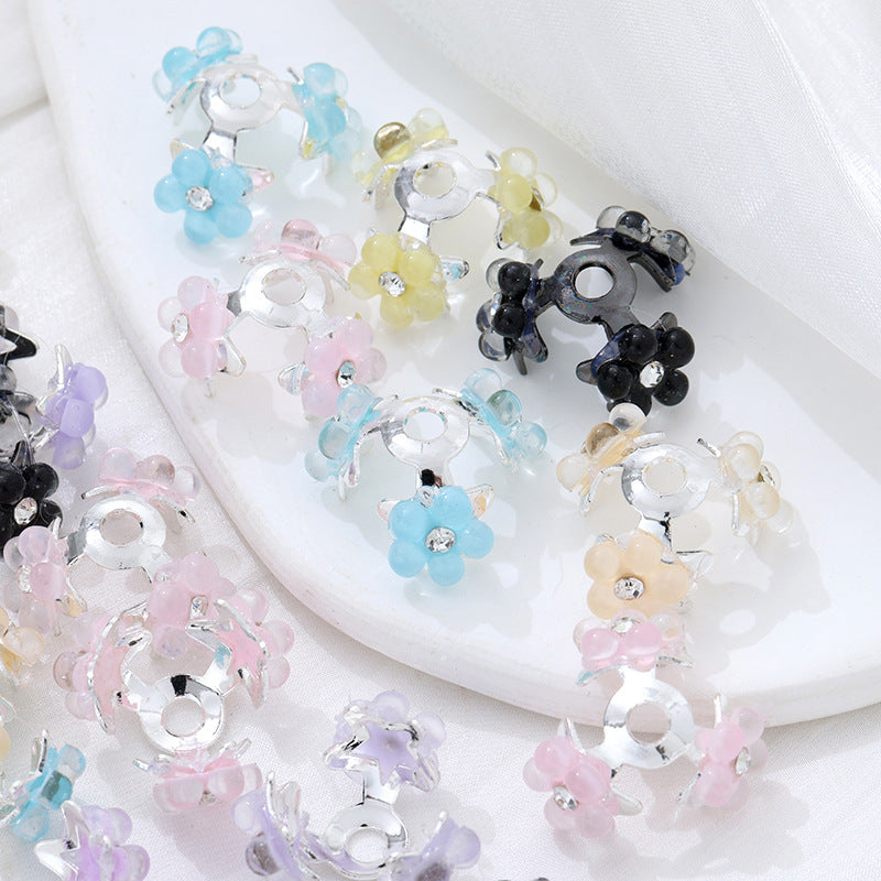Wholesale 10pcs Five pointed star flower tray Beads