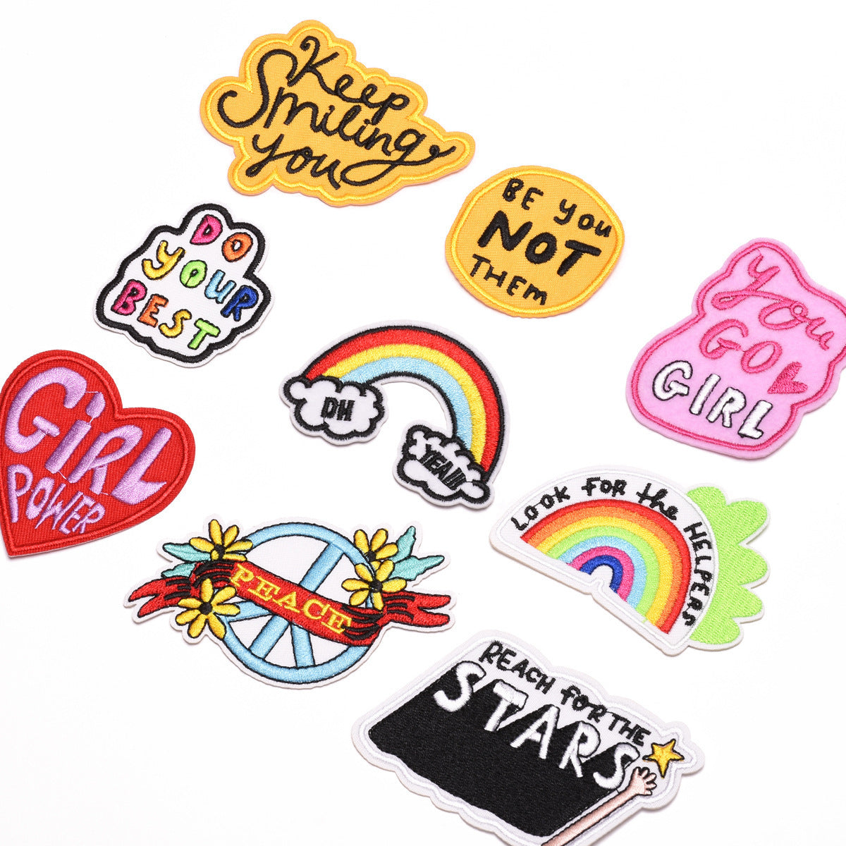Wholesale Cartoon Animal Embroidered Patches 9 Pack Cloth Applique For Clothing Bags And DIY Crafts