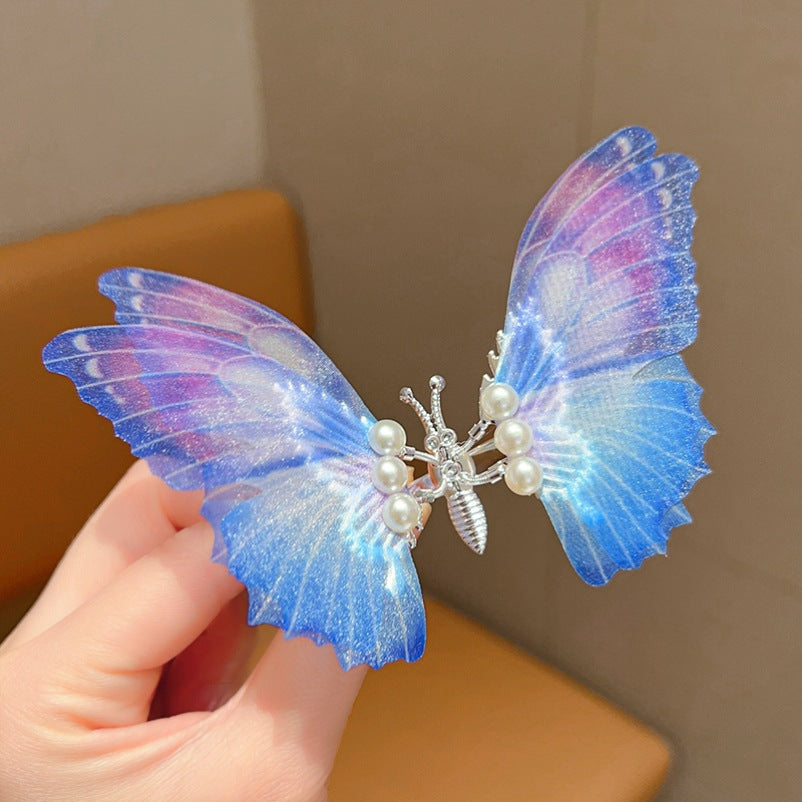 Wholesale Colorful and dynamic butterfly children' s hair clip