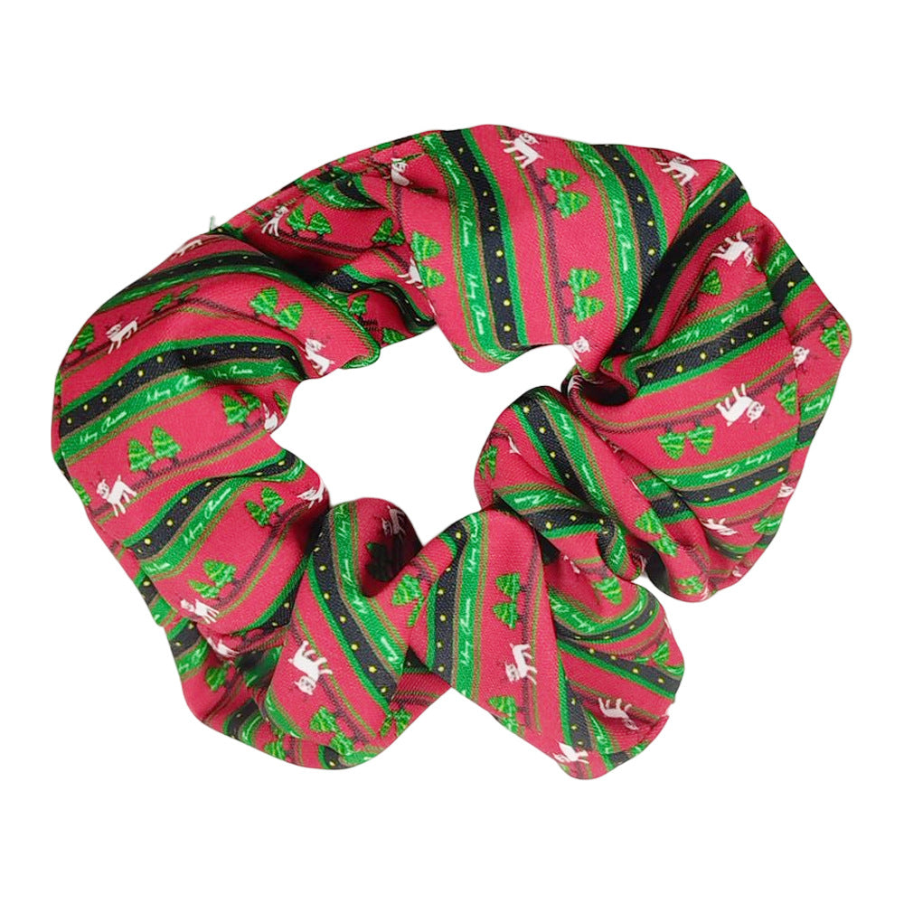 Wholesale Christmas Large Intestine Fabric Hair Ties