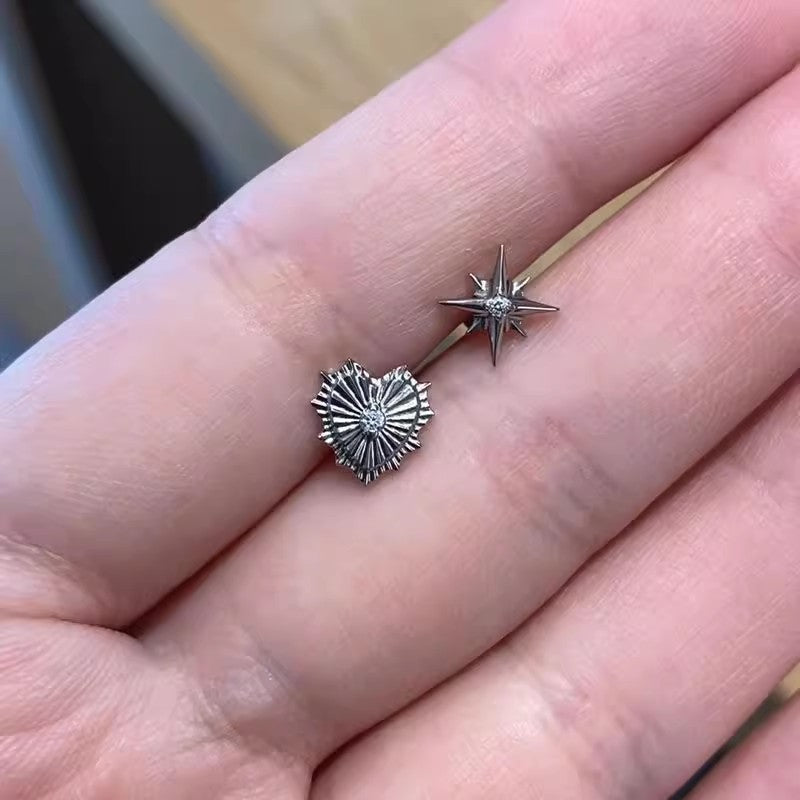 Wholesale Vintage Heart Alloy Earrings