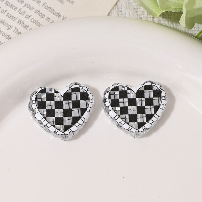 Wholesale 10pcs/pack Transparent acrylic lattice love beads