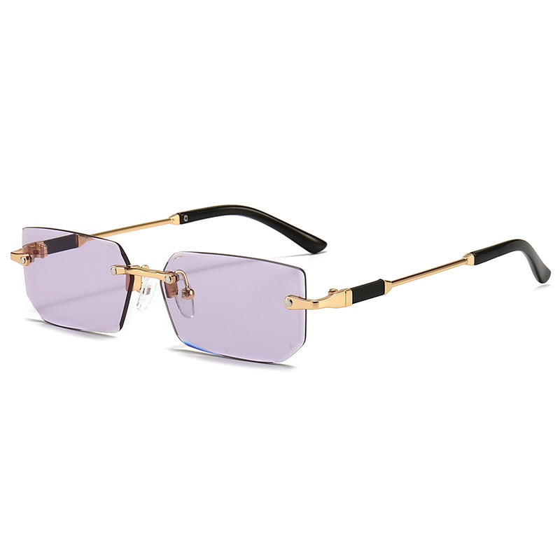 Wholesale Frameless Jelly Colored PC Sunglasses