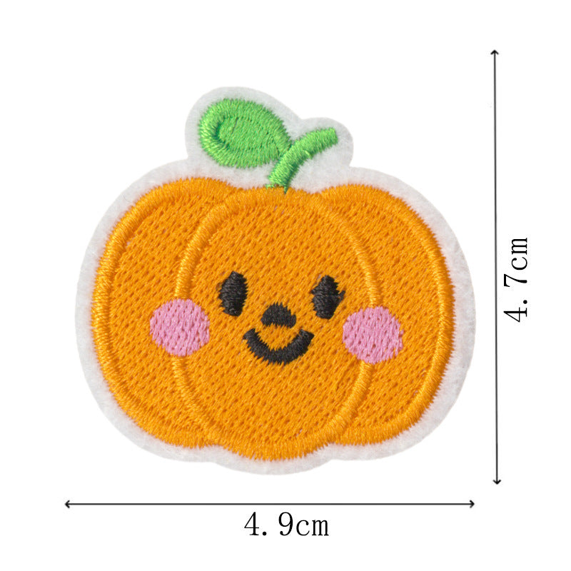 Wholesale Embroidered Pumpkin Patches  Iron On Appliques Set Of 9 For Towels DIY Home Decor