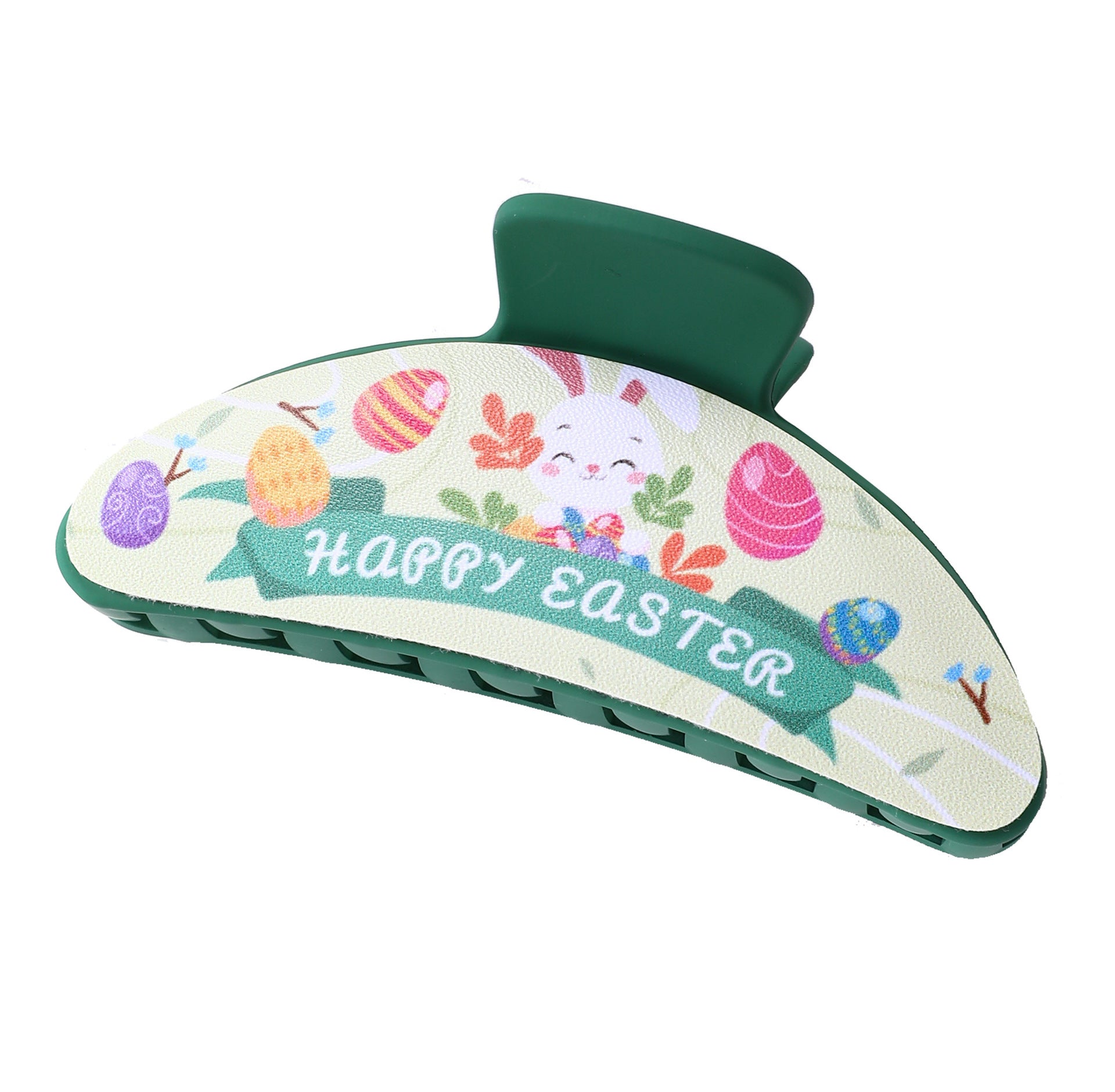 Wholesale Easter Bunny Egg Colored PU Hair Clips