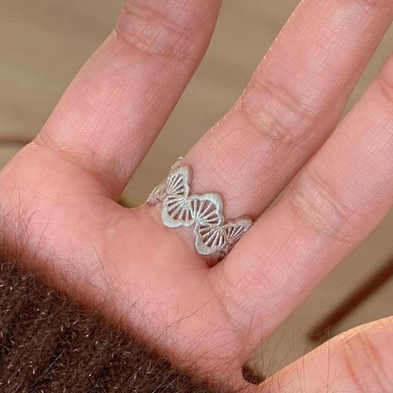 Wholesale Vintage Silver Lace Ring Index Finger Ring Luxurious and Beautiful
