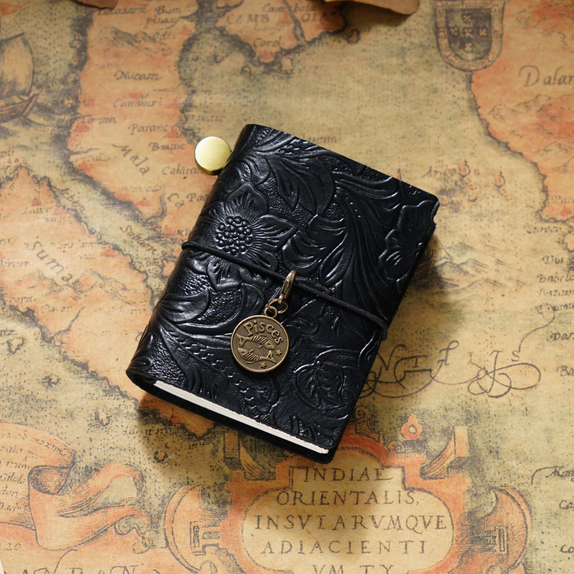 Wholesale Traveler MINI Loose leaf Notebook with Head Layer Real  Leather Pocket Notebook